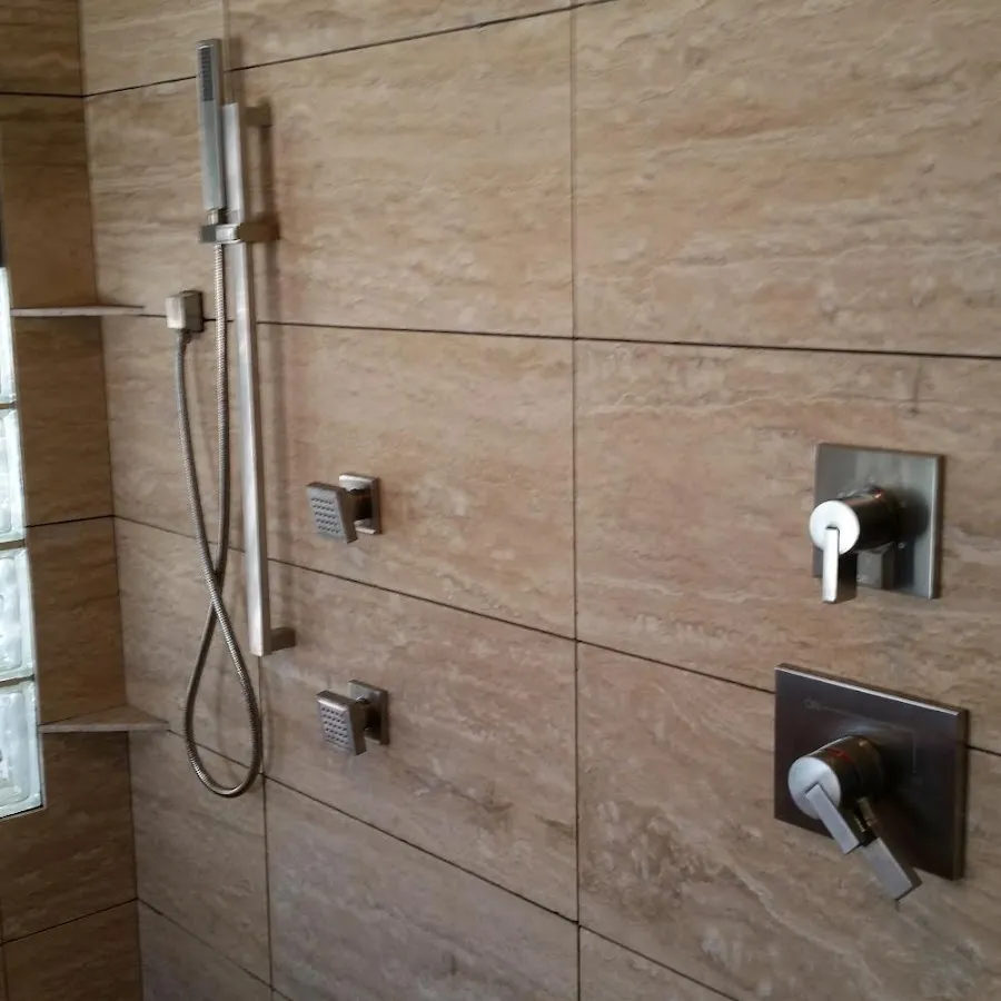 Shower fixture installation for Water Heater Replacement in Colesville